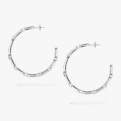 [[⭐Novea]Move Link Diamond Hoop Earrings