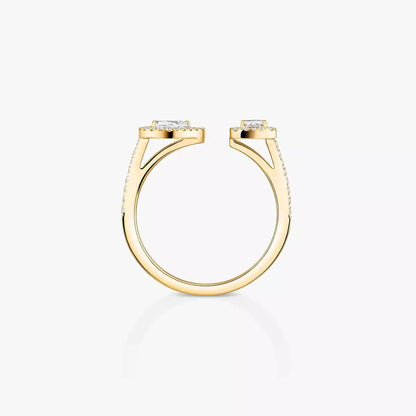 [⭐Novea]My Twin Toi Gold Diamond Ring