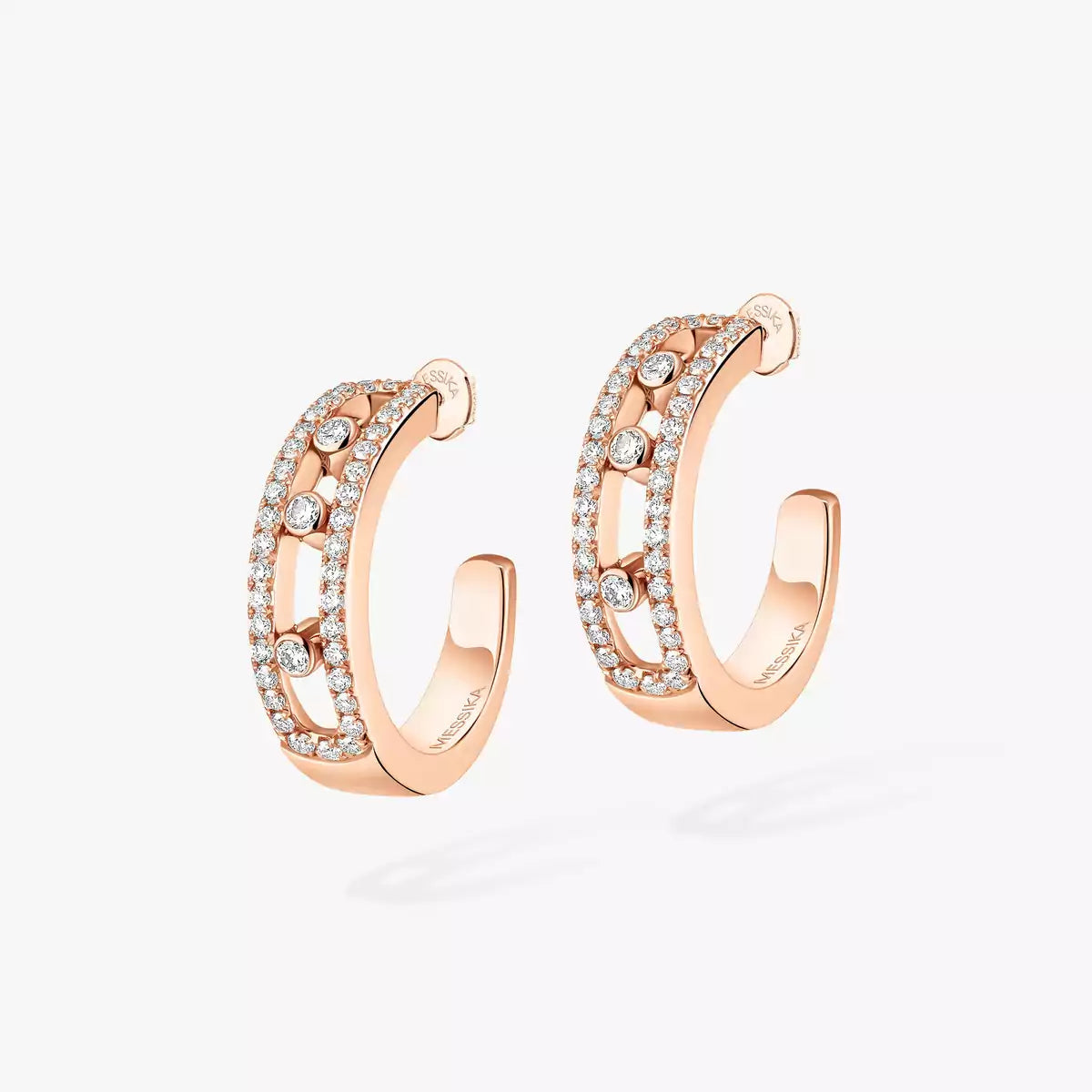 [⭐Novea]Diamond Pave_ Hoop Earrings Move