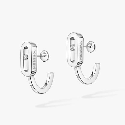 [⭐Novea]Diamond Mini Hoop Earrings Move Classique