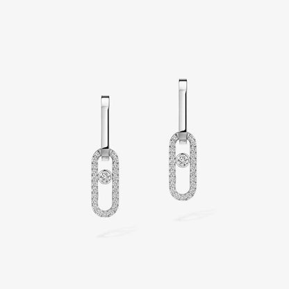 [⭐Novea]Move Link Diamond Earrings