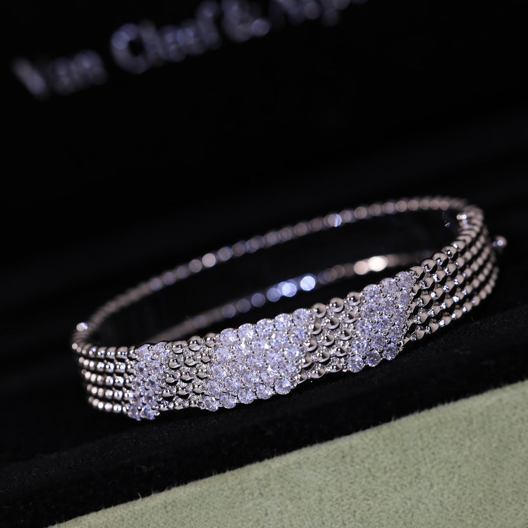[⭐Novea]  FIVE-ROW DIAMOND BRACELET