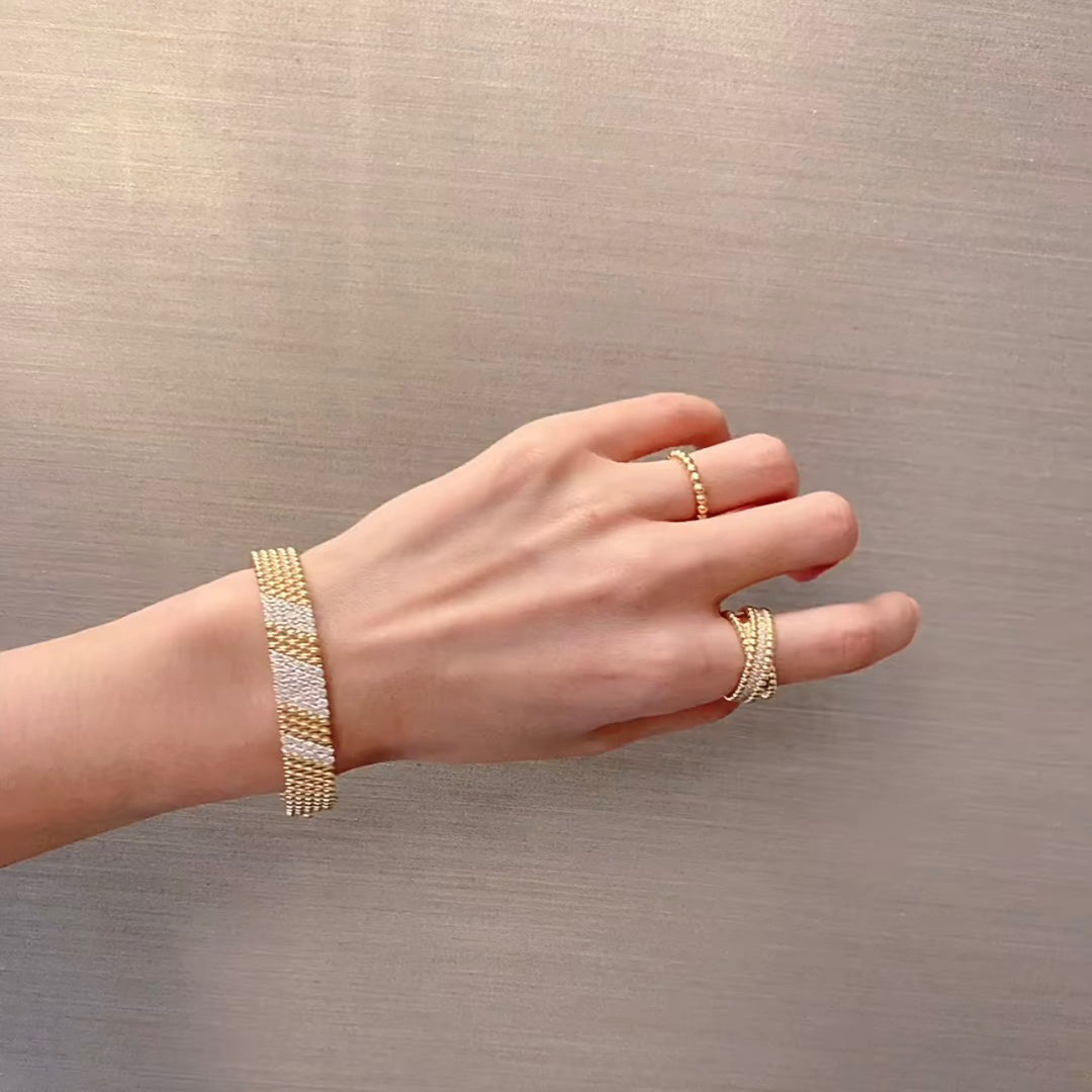 [⭐Novea]  FIVE-ROW DIAMOND BRACELET