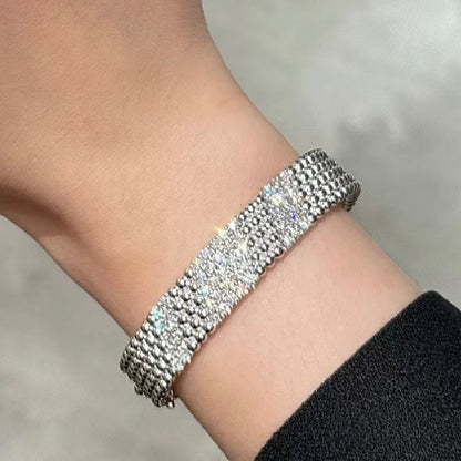[⭐Novea]  FIVE-ROW DIAMOND BRACELET