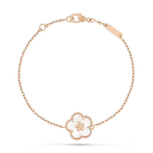 [⭐Novea]LUCKY WHITE MOP PLUM BLOSSOM  BRACELET