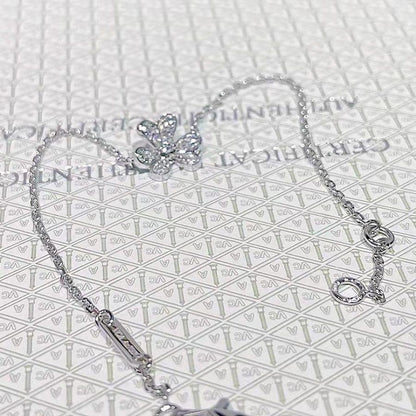 [⭐Novea]FRIVOLE SILVER FLOWER DIAMOND BRACELET