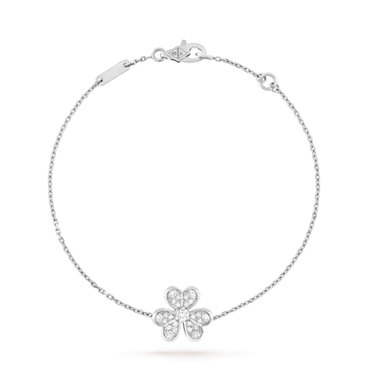 [⭐Novea]FRIVOLE SILVER FLOWER DIAMOND BRACELET