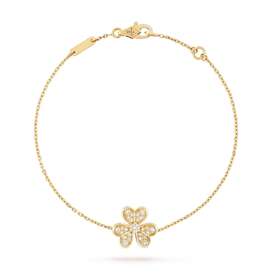 [⭐Novea]FRIVOLE GOLD FLOWER DIAMOND BRACELET
