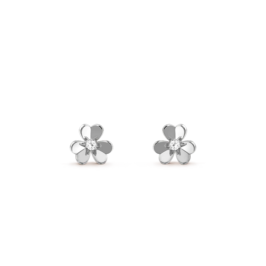 [⭐Novea]FRIVOLE MINI SILVER FLOWER EARRINGS