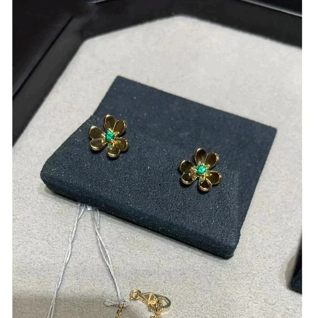 [⭐Novea]FRIVOLE  FLOWER MALACHITE EARRINGS