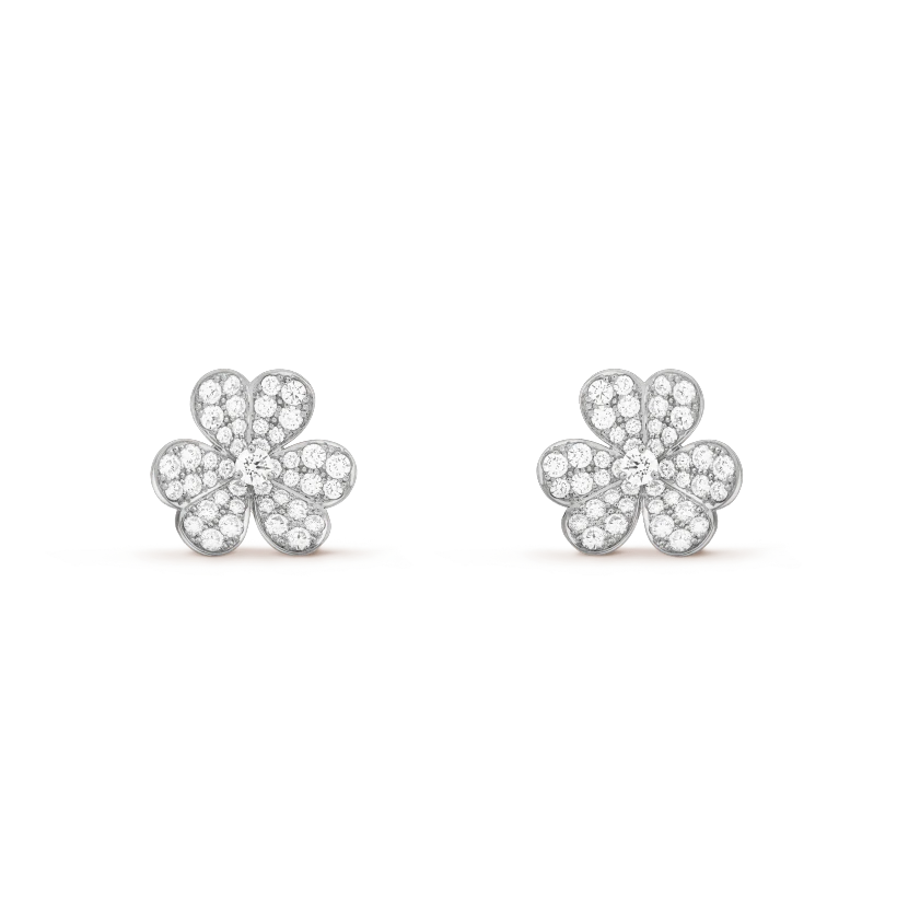 [⭐Novea]FRIVOLE SILVER FLOWER DIAMOND EARRINGS