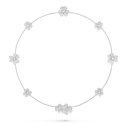 [⭐Novea]FRIVOLE SILVER 9 FLOWERS NECKLACE