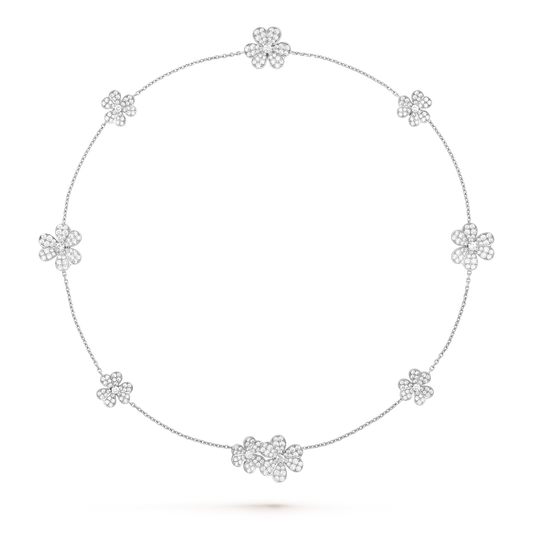[⭐Novea]FRIVOLE SILVER 9 FLOWERS NECKLACE