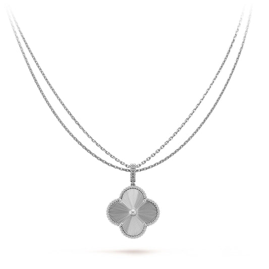 [⭐Novea]CLOVER 25MM SILVER BIG CLOVER NECKLACE