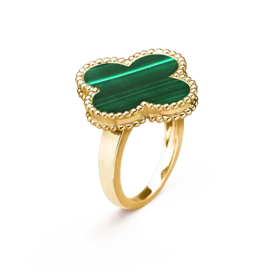[⭐Novea]CLOVER MALACHITE RING