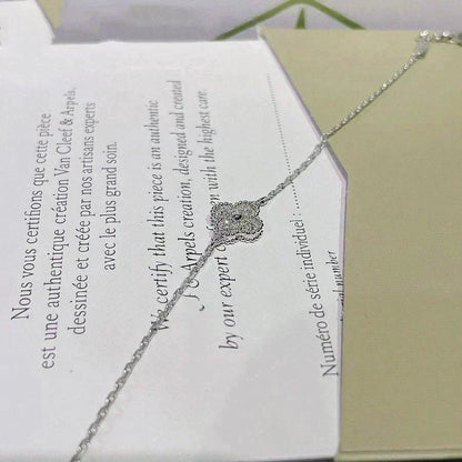 [⭐Novea]CLOVER  SINGLE FLOWER BRACELET SILVER