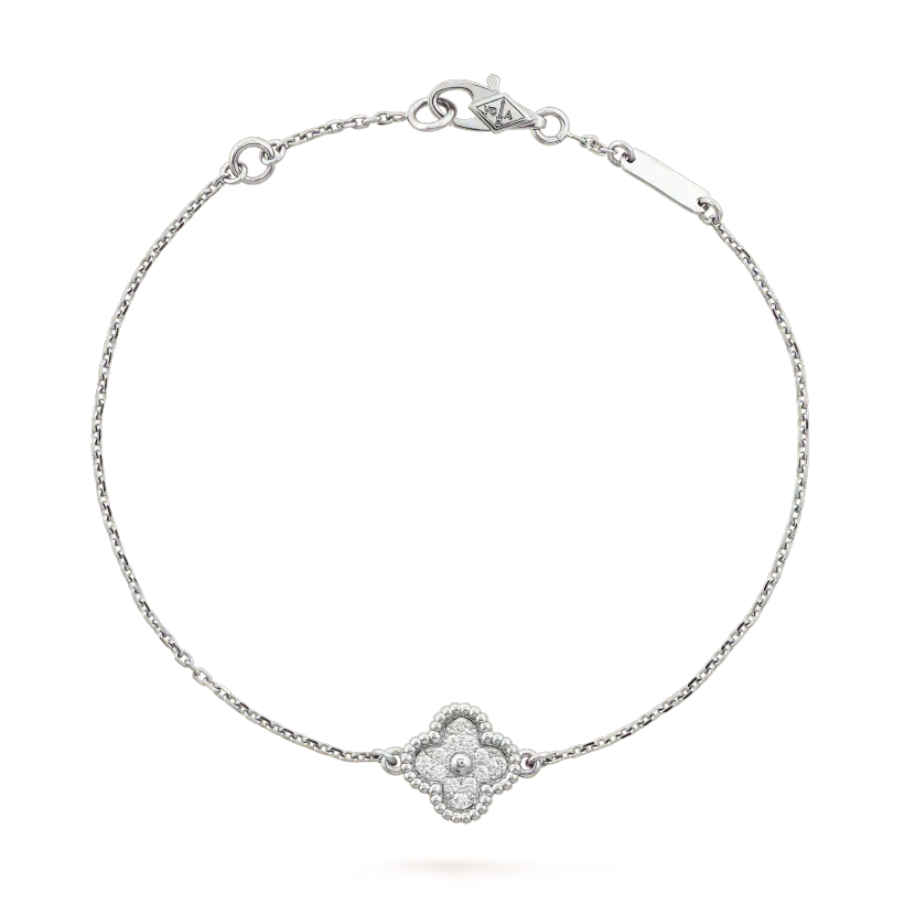 [⭐Novea]CLOVER  SINGLE FLOWER BRACELET SILVER