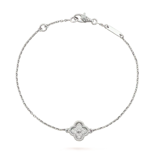 [⭐Novea]CLOVER  SINGLE FLOWER BRACELET SILVER