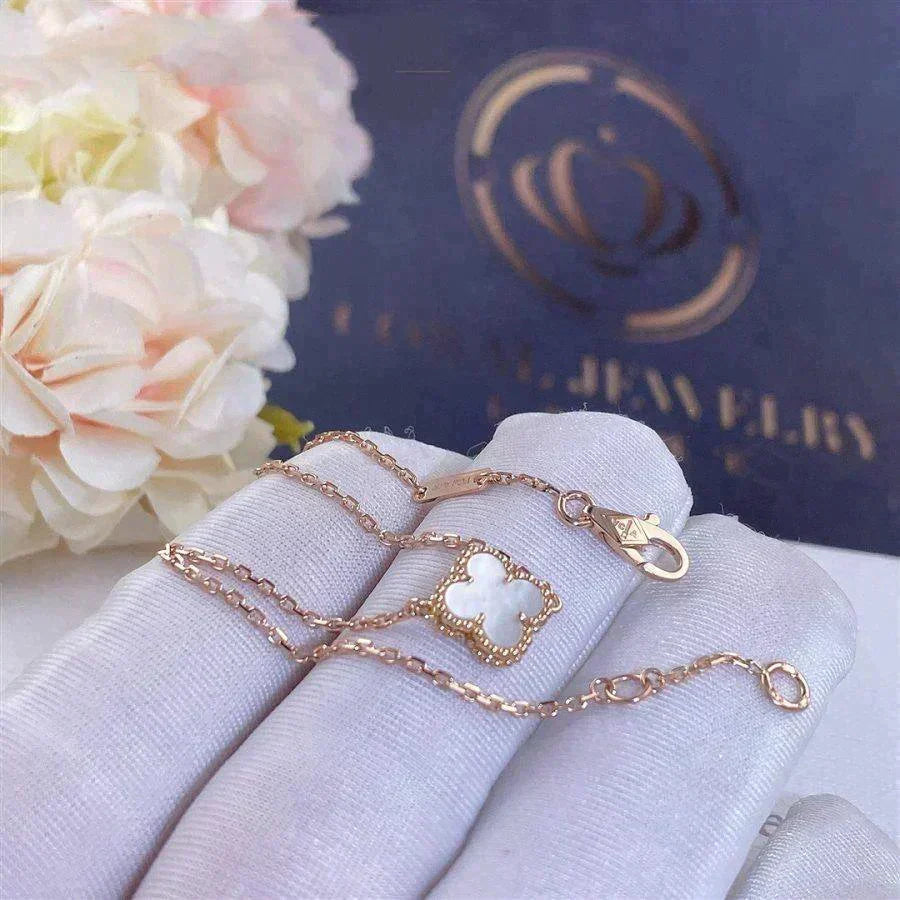 [⭐Novea]CLOVER WHITE MOP SINGLE FLOWER BRACELET