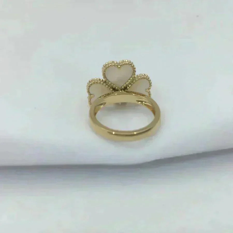 [⭐Novea]SWEET CLOVER WHITE MOP RING