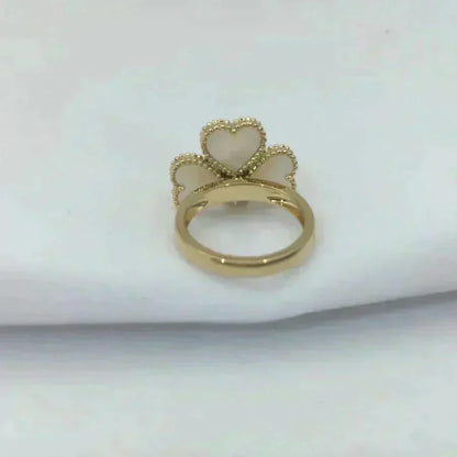 [⭐Novea]SWEET CLOVER WHITE MOP RING