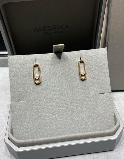 [⭐Novea]MOVE UNO SMALL 1 DIAMOND EARRINGS