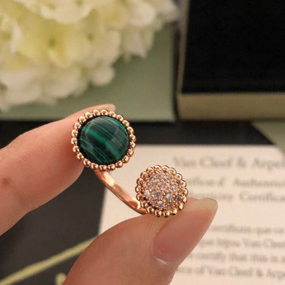 [⭐Novea]PERLEE COULEURS DIAMOND ROSE GOLD BETWEEN THE FINGER RING