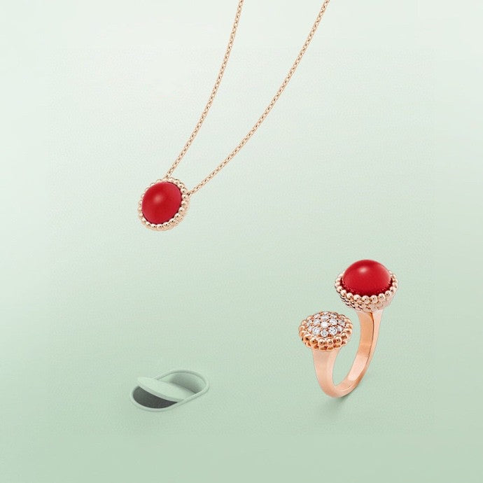 [⭐Novea]PERLEE COULEURS DIAMOND ROSE GOLD BETWEEN THE FINGER RING