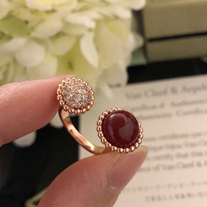 [⭐Novea]PERLEE COULEURS DIAMOND ROSE GOLD BETWEEN THE FINGER RING