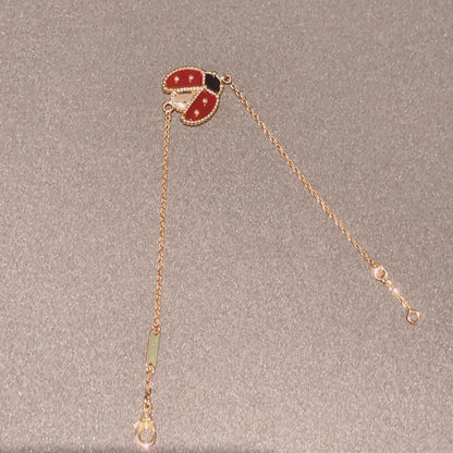[⭐Novea]LUCKY SPRING 1 MOTIF PINK GOLD BRACELET