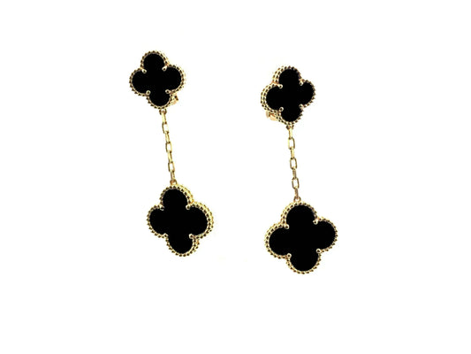 [⭐Novea]CLOVER 2 MOTIFS  EARRINGS (MULTIPLE CHOICESC