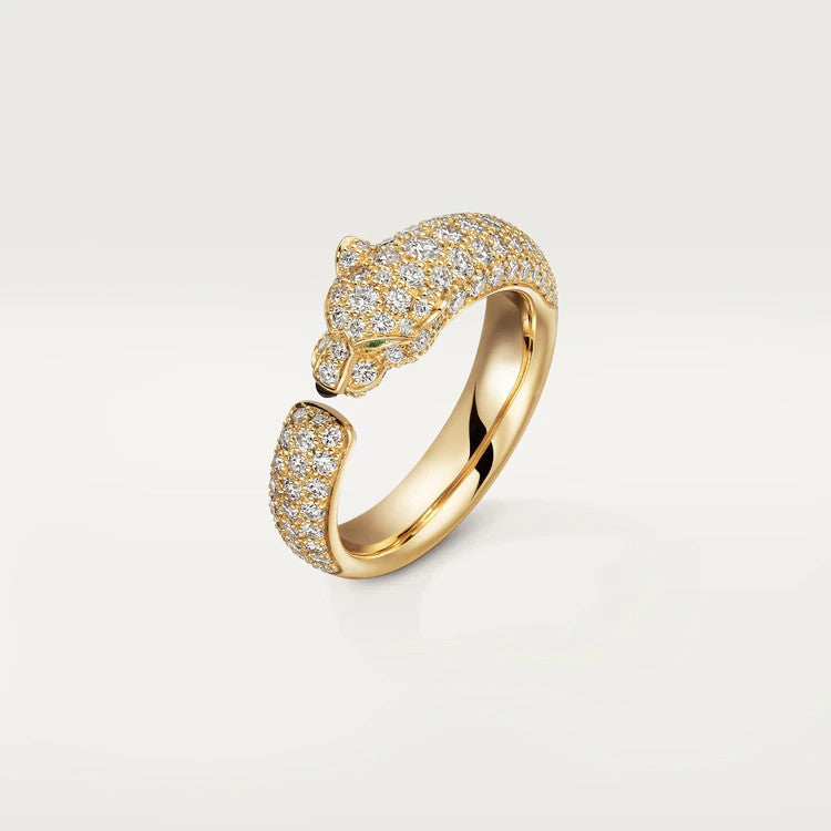 [⭐Novea]PANTHERE PINK GOLD DIAMOND RING