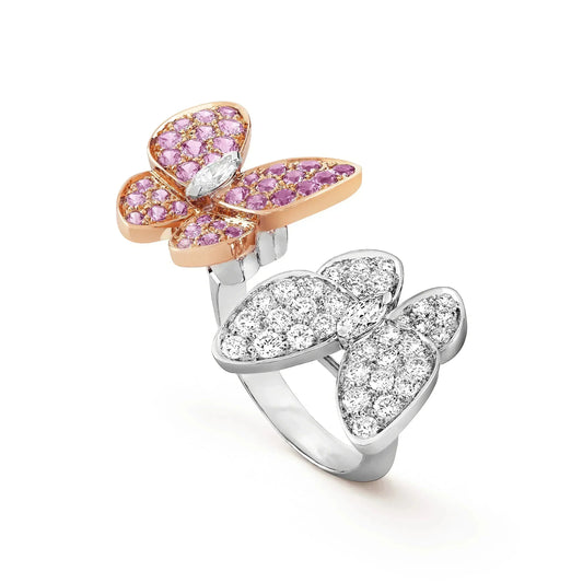[⭐Novea]TWIN BUTTERFLY DIAMOND RING